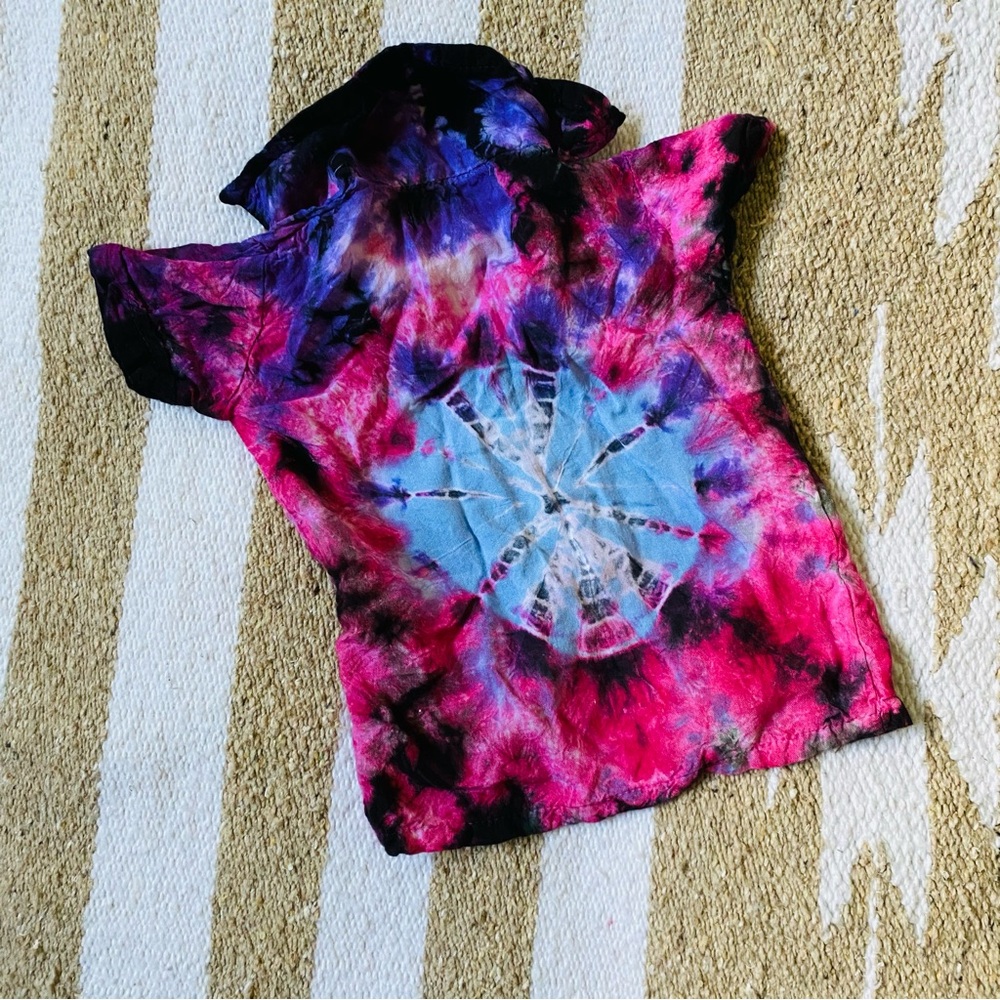 Midnight Sun Baby Tie Dye Button Up Shirt - Picture 2 of 4